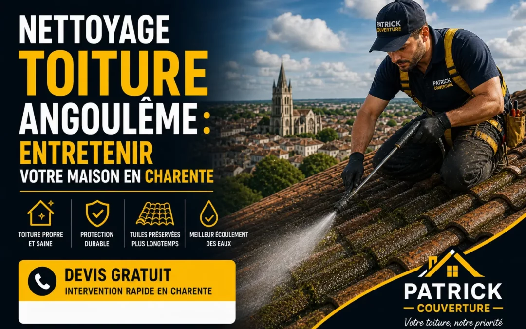 Nettoyage toiture Angoulême : entretenir votre maison en Charente
