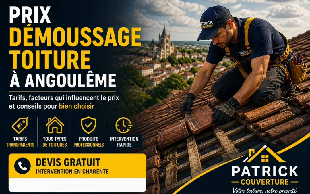 Prix démoussage toiture à Angoulême : combien ça coûte ?